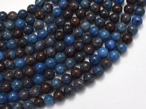 Blue Opal, 6mm (6.6mm) Round-BeadBeyond