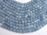 Matte Jade - Aquamarine Color, 8mm Round-BeadBeyond