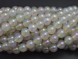 Mystic Coated White Agate, 8mm Round-BeadBeyond