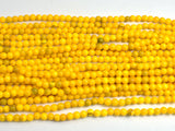 Jade - Yellow, 4mm Round-BeadBeyond