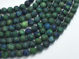 Matte Azurite Malachite Beads, 8mm Round Beads-BeadBeyond