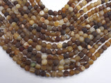 Matte Banded Agate, 6mm Round Beads-BeadBeyond