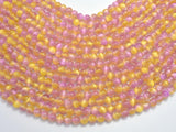 Selenite - Pink & Yellow, 6mm (6.5mm)-BeadBeyond