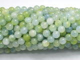 Jade - Light Green & Blue 6mm Round-BeadBeyond