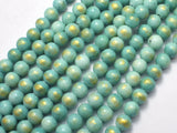 Mashan Jade - Green & Blue, 6mm (6.5mm) Round-BeadBeyond