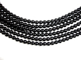 Jet Gemstone Beads, Round, 6mm-BeadBeyond