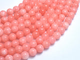 Jade - Salmon Pink, 8mm Round-BeadBeyond