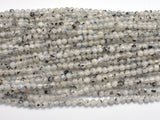 White Moonstone Beads, 4mm (4.5mm) Round-BeadBeyond