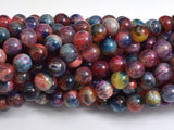 Agate - Multi Color, 8mm Round-BeadBeyond