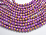 Mashan Jade - Purple, 6mm (6.5mm) Round-BeadBeyond