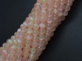 Selenite - Peach & Yellow, 6mm (6.5mm)-BeadBeyond