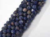 Matte Sodalite Beads, 8mm, Round Beads-BeadBeyond