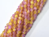 Selenite - Pink & Yellow, 6mm (6.5mm)-BeadBeyond