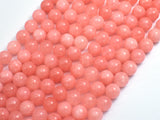 Jade - Salmon Pink, 8mm Round-BeadBeyond