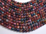 Agate - Multi Color, 8mm Round-BeadBeyond