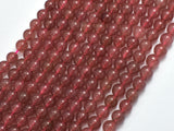 Strawberry Quartz Beads, Lepidocrocite, 6mm Round Beads-BeadBeyond