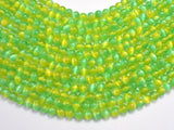 Selenite - Green & Yellow, 6mm (6.5mm)-BeadBeyond