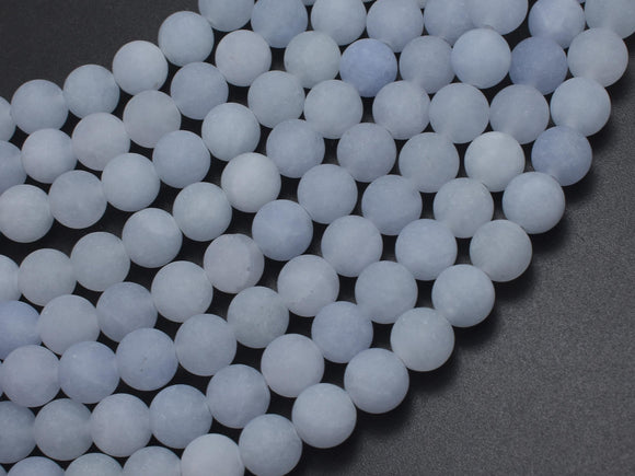 Matte Jade - Light Blue, 8mm Round-BeadBeyond