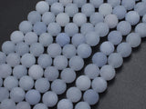 Matte Jade - Light Blue, 8mm Round-BeadBeyond