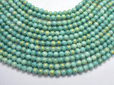 Mashan Jade - Green & Blue, 6mm (6.5mm) Round-BeadBeyond