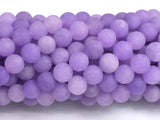 Matte Jade - Lavender, 8mm Round-BeadBeyond
