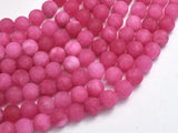 Matte Jade - Pink, 8mm Round-BeadBeyond