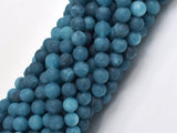 Matte Jade - Blue, 6mm Round-BeadBeyond