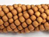 Sandalwood, 7x8mm Drum Beads, 30 Inch,-BeadBeyond