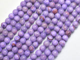 Jade - Purple, 6mm Round-BeadBeyond