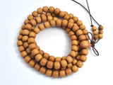 Sandalwood, 7x8mm Drum Beads, 30 Inch,-BeadBeyond