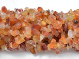 Carnelian Beads, 4-9mm Chips Beads, 34 Inch-BeadBeyond