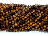 Tiger Eye, 4mm Round Beads-BeadBeyond