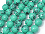 Howlite Turquoise Beads-Green, 12mm Round Beads-Gems: Round & Faceted-BeadBeyond