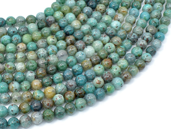 Chrysocolla-Natural , 6mm Round Beads-Gems: Round & Faceted-BeadBeyond