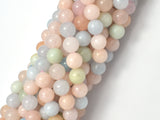 Beryl Beads, Aquamarine, Morganite, Heliodor, 8mm, Round-Gems: Round & Faceted-BeadBeyond