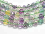 Rainbow Fluorite 3.5mm Micro Faceted Round-BeadBeyond