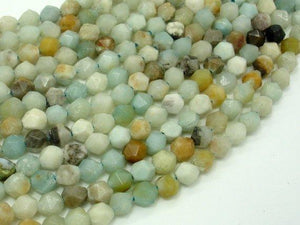 Amazonite Beads, 6mm Star Cut Faceted Round-Agate: Round & Faceted-BeadBeyond