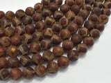 Matte Tibetan Agate Beads, 10mm Round Beads-Agate: Round & Faceted-BeadBeyond
