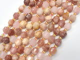 Sunstone Beads, 8mm Faceted Prism Double Point Cut-Gems: Round & Faceted-BeadBeyond