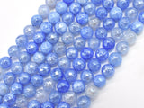 Mystic Coated Fire Agate- Blue, 8mm Faceted-BeadBeyond