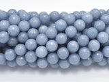 Jade Beads, Gray, Faceted Round, 8mm-Gems: Round & Faceted-BeadBeyond