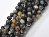 Black Amazonite Beads, 8mm, Round-BeadBeyond