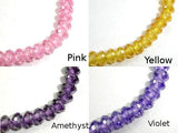 CZ bead, Faceted Rondelle, Approx 3.5 x 6 mm-Cubic Zirconia-BeadBeyond