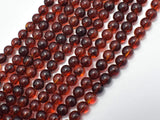 Amber Resin-Red, 6mm Round Beads, 26 Inch-Gems: Round & Faceted-BeadBeyond