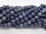 Blue Sapphire Beads, 6mm (6.4mm) Faceted Round, 18 Inch-Gems: Round & Faceted-BeadBeyond