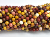 Mookaite Beads, 4mm (4.6mm), Round Beads-BeadBeyond