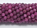 Ruby Beads, 3.8mm Micro Faceted Round-Gems: Round & Faceted-BeadBeyond