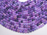 Frosted Matte Agate Beads- Purple, 7.8mm, Round Beads-Gems: Round & Faceted-BeadBeyond