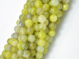 Lemon Matrix Quartz Beads, 8mm (8.4mm) Round-Gems: Round & Faceted-BeadBeyond