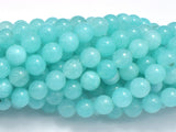 Jade Beads-Amazonite, 8mm-Gems: Round & Faceted-BeadBeyond